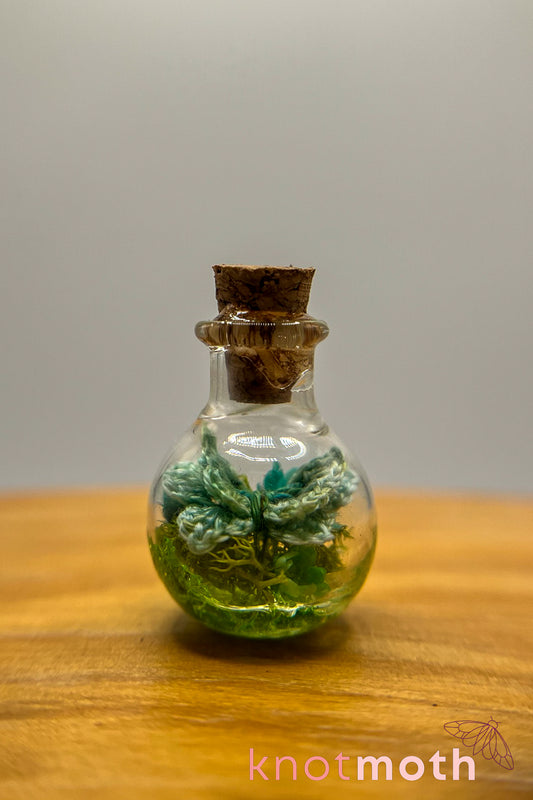 Beaux Butterfly Micro Crochet Trinket Jar