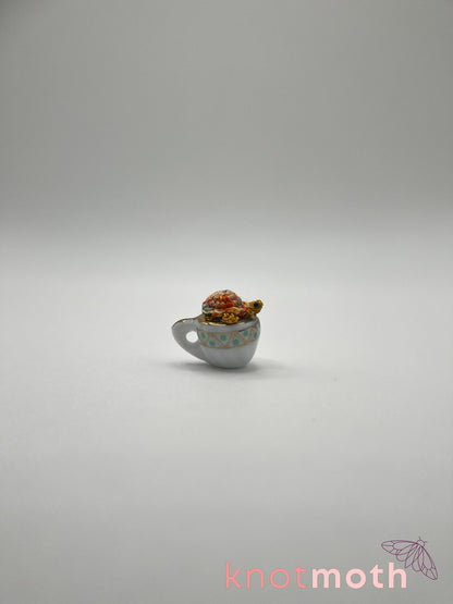 tai turtle micro crochet teacup trinket