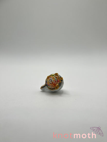 tai turtle micro crochet teacup trinket