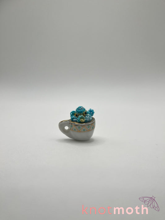 ojai octopus micro crochet teacup trinket