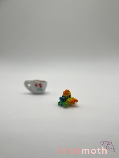 hope octopus micro crochet teacup trinket
