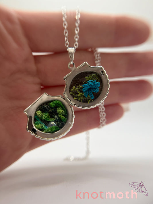 zoe octopus micro crochet locket