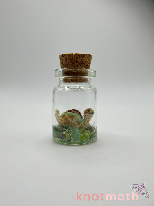 taquitosaurus micro crochet trinket jar