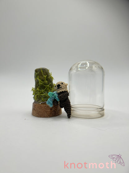 todd otter micro crochet cloche jar