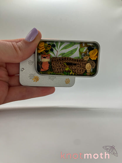 fia fox · mushroom forest mini tin