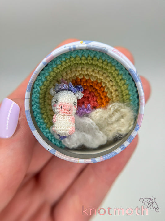 aurora unicorn · rainbow mini tin