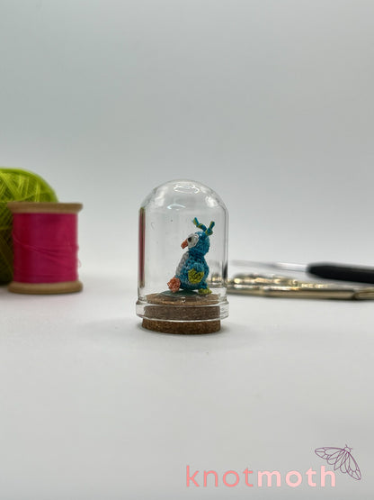 orion owl micro crochet dome jar
