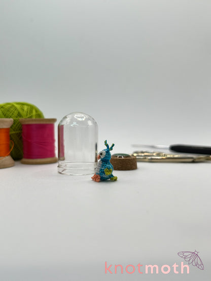 orion owl micro crochet dome jar
