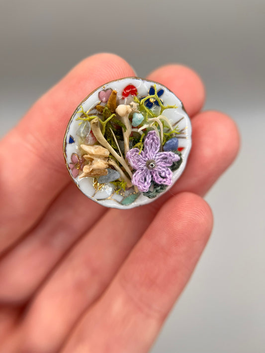 hoffenberg - purple flower bourgeoisie brunch magnet