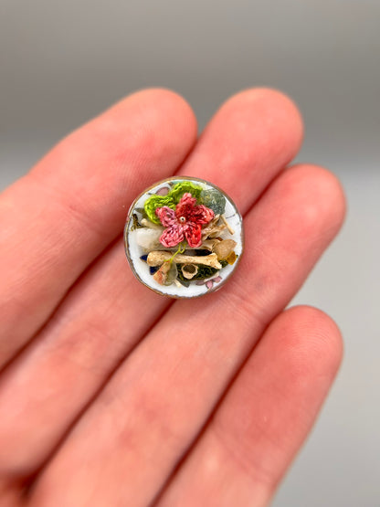 mikhail - pink flower bourgeoisie brunch mini magnet