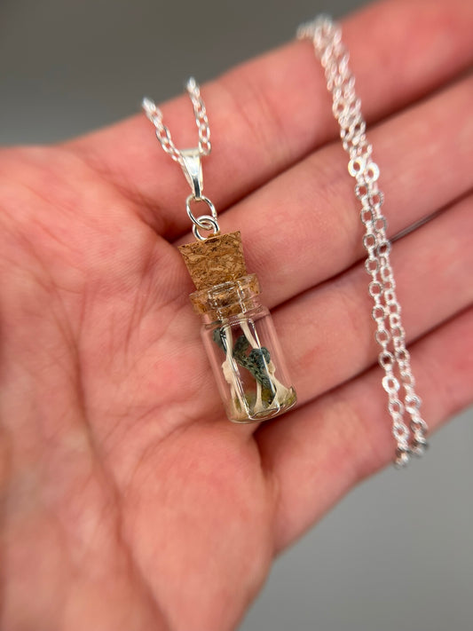 vine & paired hips - bone garden necklace