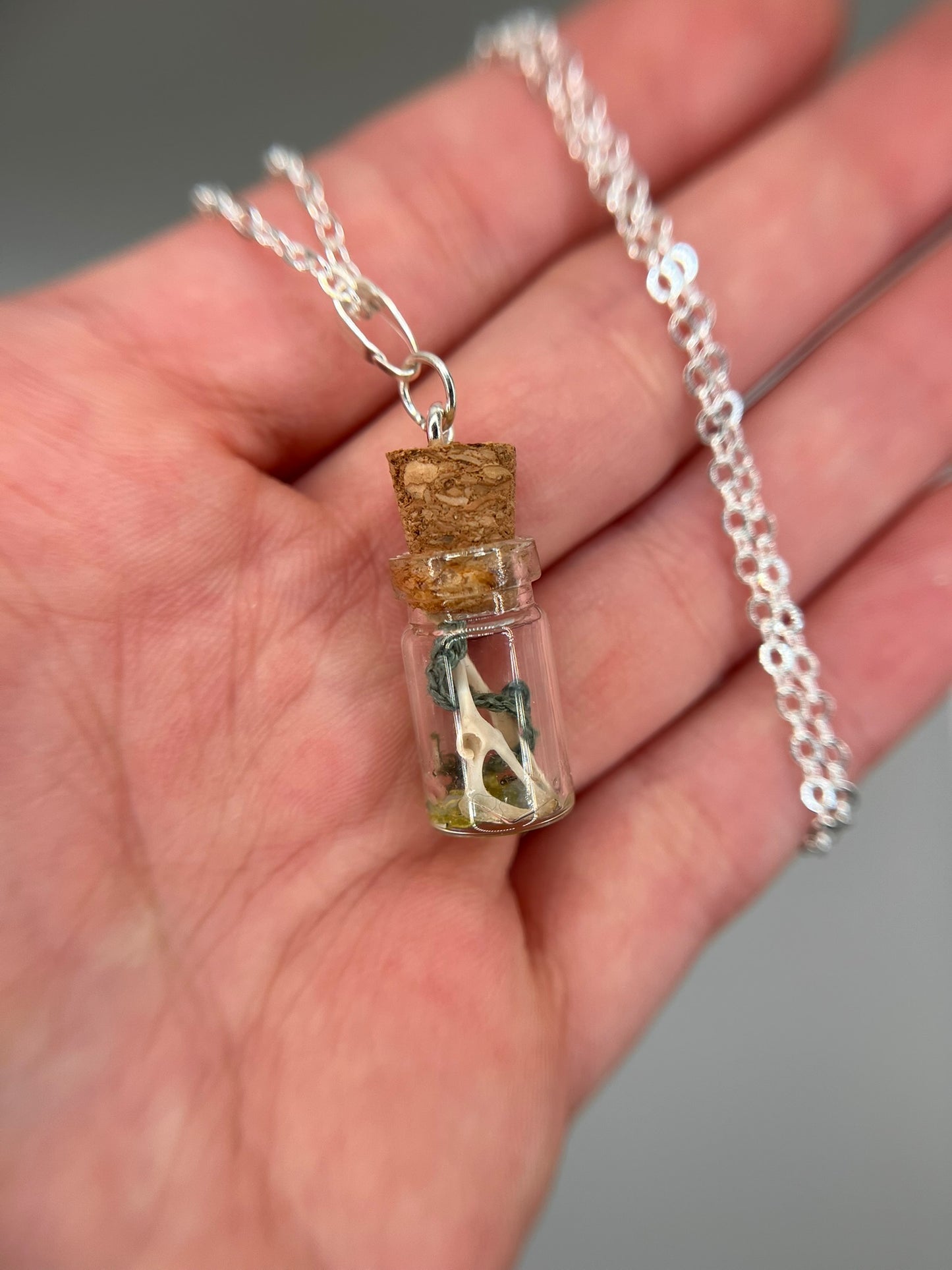 vine & paired hips - bone garden necklace