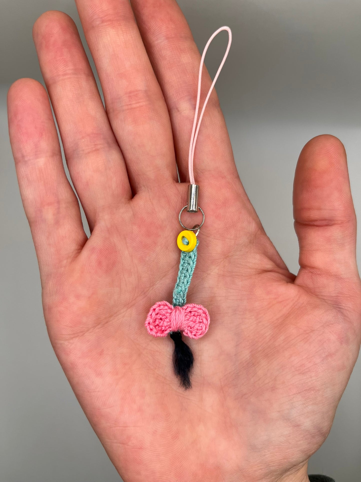 depressed donkey tail keychain