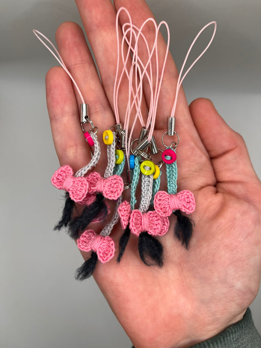 depressed donkey tail keychain