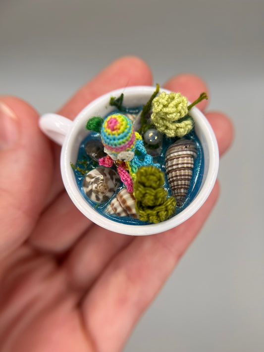 opaline octopus - tidepool teacup trinket