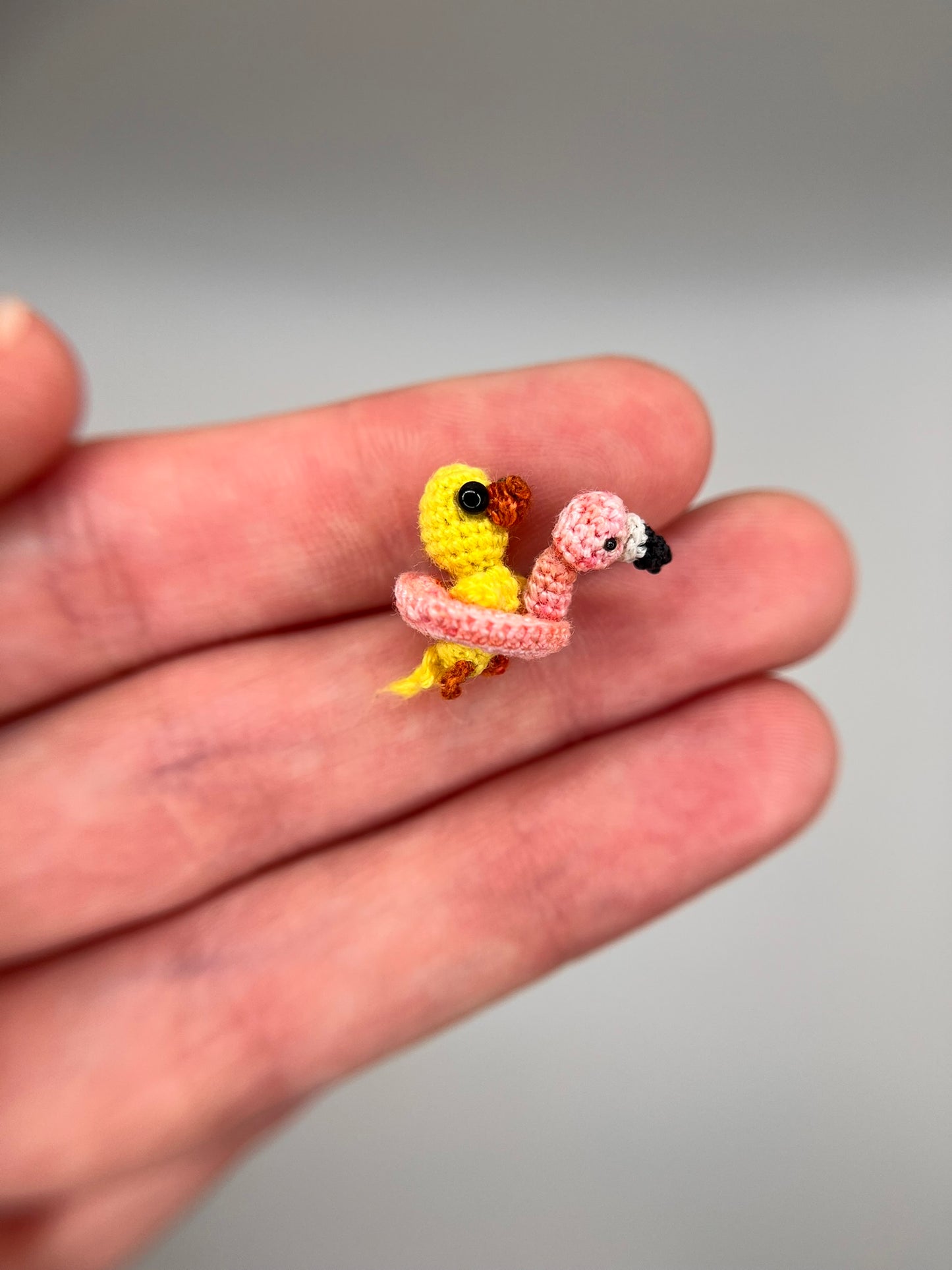 florrie chick in flamingo floatie fidget toy