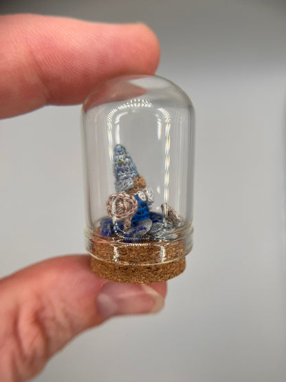 nilo gnome micro crochet cloche jar