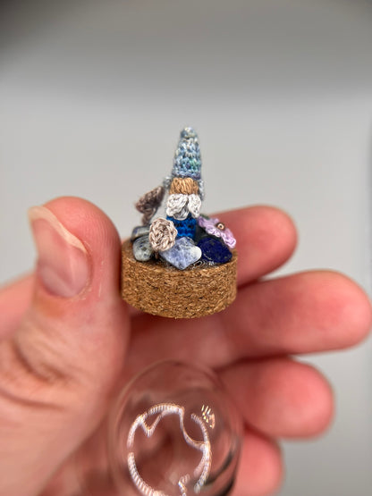 nilo gnome micro crochet cloche jar
