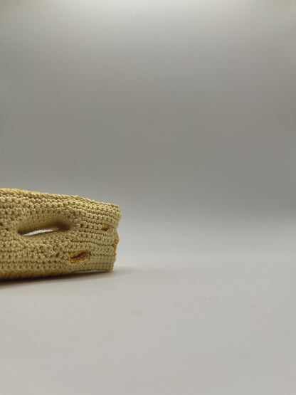 megan mouse & holey cheese micro crochet trinket