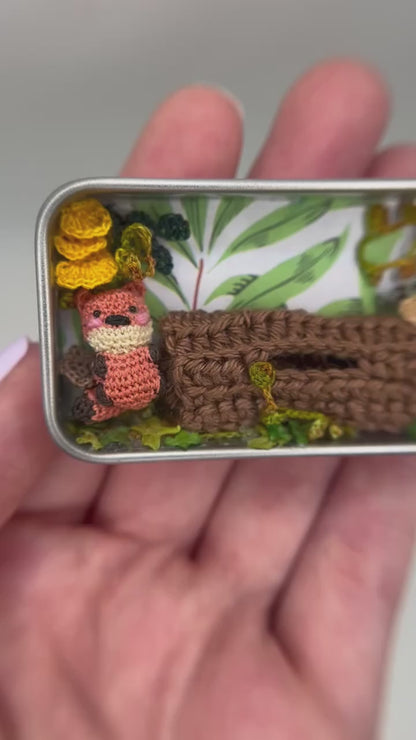 fia fox · mushroom forest mini tin