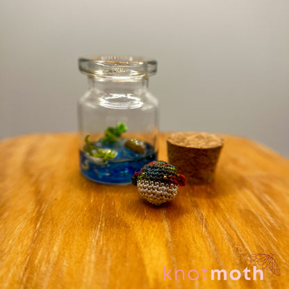 Winona Whale Micro Crochet Aquarium Jar (removable, magnetic)