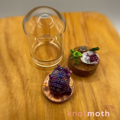 Ada Axolotl Micro Crochet Cloche Jar (removable, magnetic)