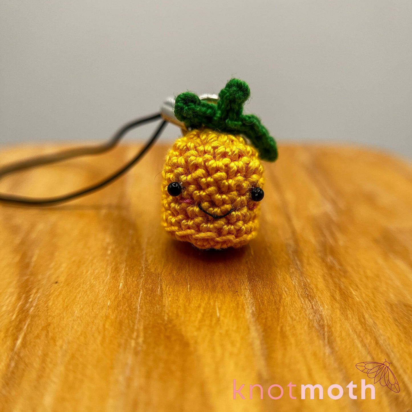Penny Pineapple Mini Crochet Keychain