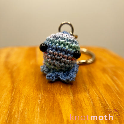 Inky Octopus Mini Crochet Keychain