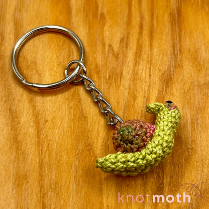 Shannon Snail Mini Crochet Keychain