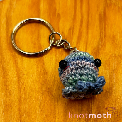 Inky Octopus Mini Crochet Keychain