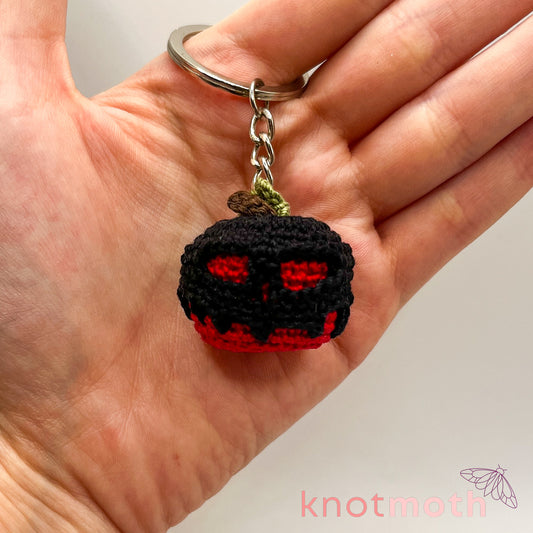 Poisoned Apple Mini Crochet Keychain