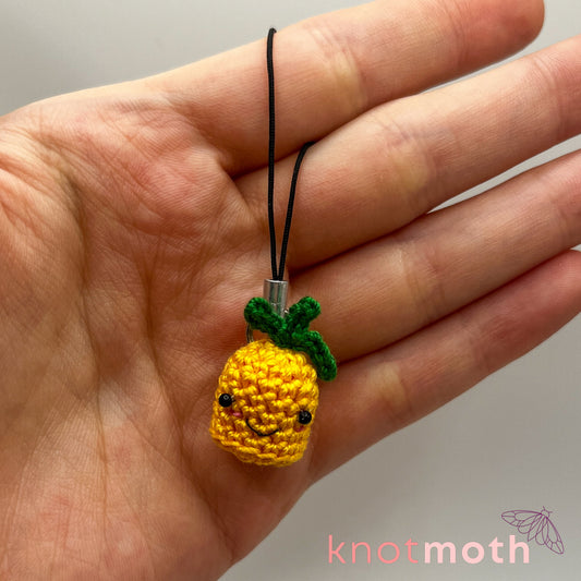 Penny Pineapple Mini Crochet Keychain