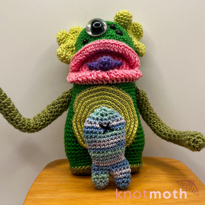 Swamp Monster Mini Crochet Desk Buddy