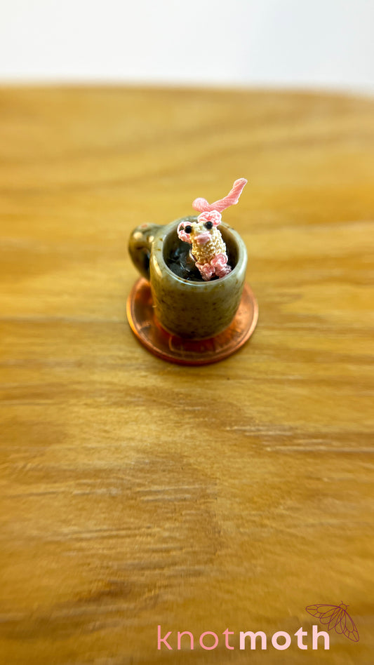 Mabel Mouse Micro Crochet Mug (Magnetic, Removable)