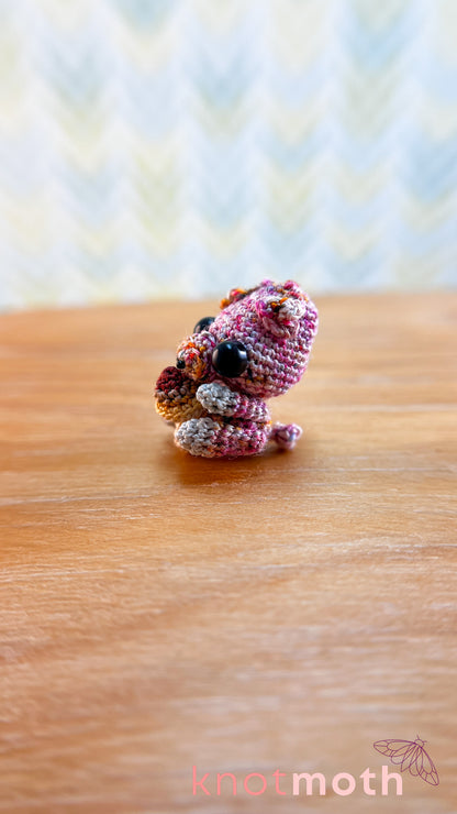Willie the Pig & Magic Mushroom Magnetic Micro Crochet Plushie, Trinket, or Fidget Toy