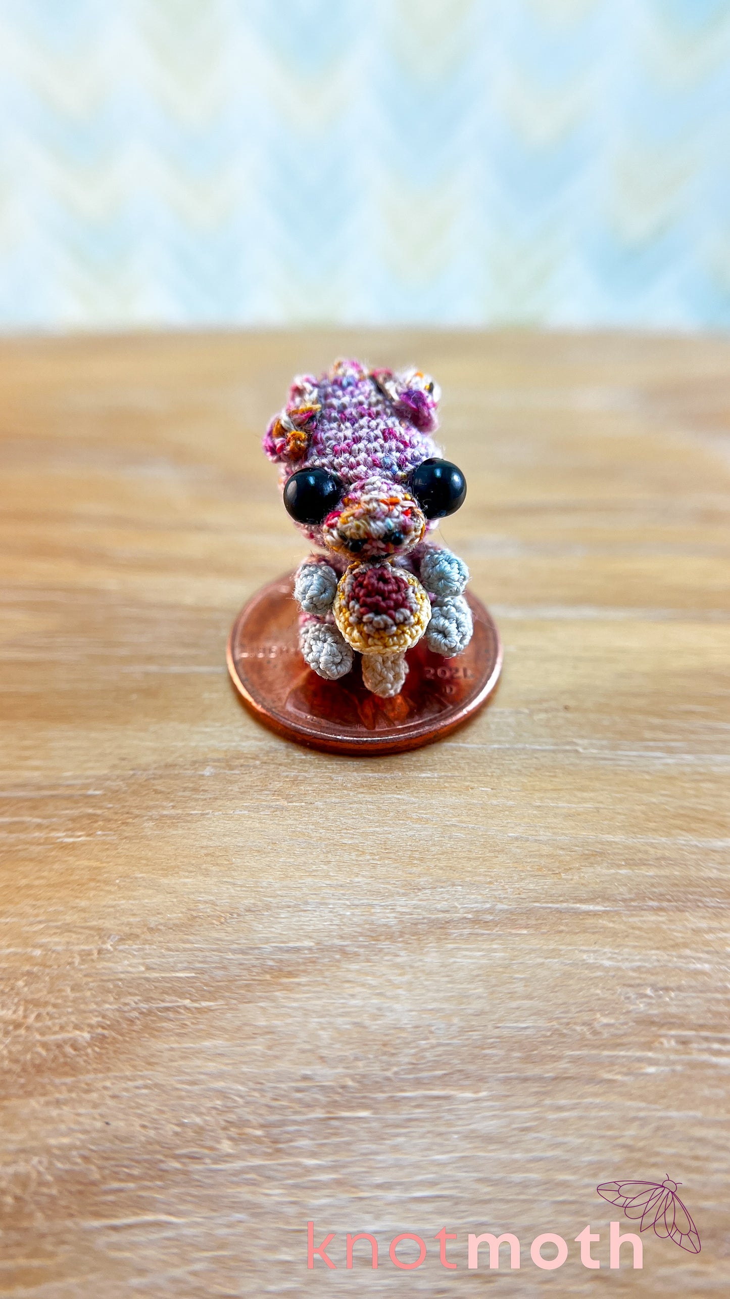 Willie the Pig & Magic Mushroom Magnetic Micro Crochet Plushie, Trinket, or Fidget Toy