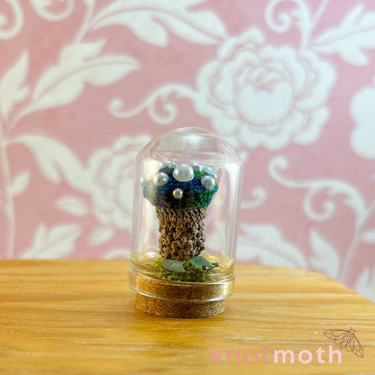 Marissa Mushroom Micro Crochet Terrarium Jar (removable, magnetic)