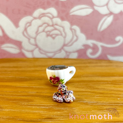 Omar Octopus Micro Crochet Teacup Trinket (removable, magnetic)
