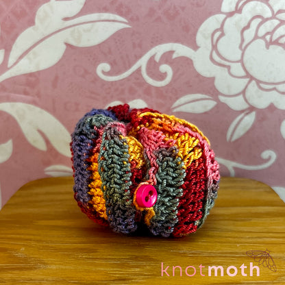 Armie Armadillo Mini Crochet Roll-Up Plushie