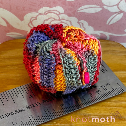 Armie Armadillo Mini Crochet Roll-Up Plushie