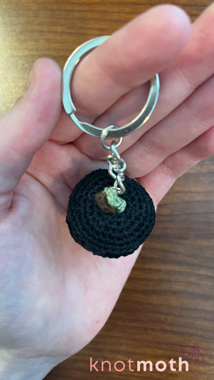 Poisoned Apple Mini Crochet Keychain