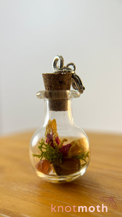 Beatrice Butterfly Terrarium Small Micro Crochet Terrarium Jar