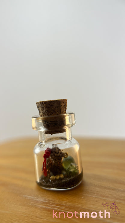 Roddy Rattlesnake Micro Crochet Desert Terrarium Jar