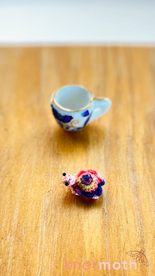 Tony Tortoise Micro Crochet Teacup (Magnetic, Removable)
