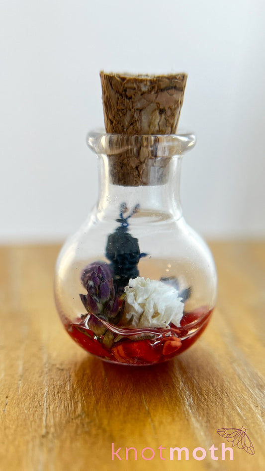 Simon Snail Micro Crochet Terrarium Jar