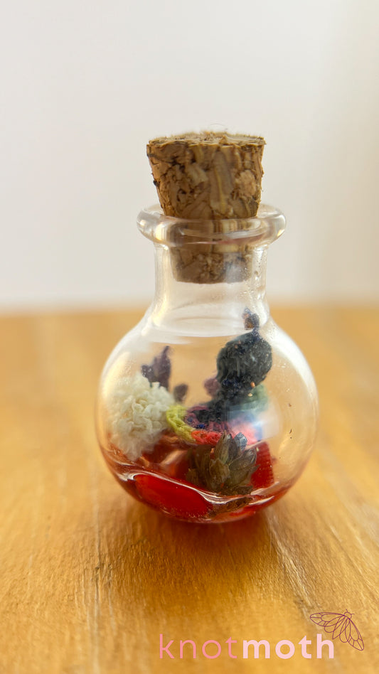 Simon Snail Micro Crochet Terrarium Jar