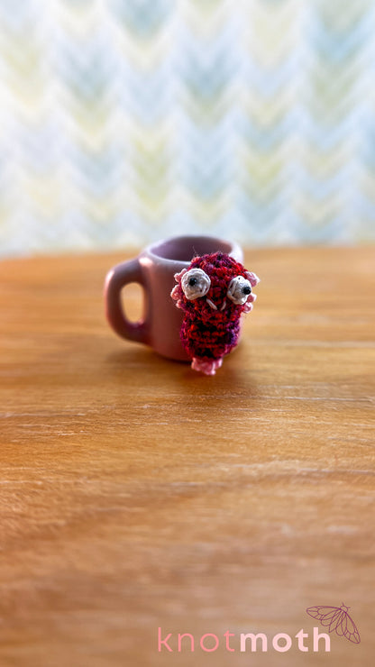 Axel Axolotl Micro Crochet Magnetic Mug Trinket